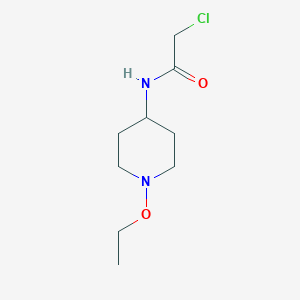 B2954663 2-Chloro-N-(1-ethoxypiperidin-4-yl)acetamide CAS No. 2411280-29-8