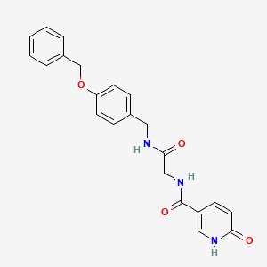B2954678 N-(2-((4-(benzyloxy)benzyl)amino)-2-oxoethyl)-6-oxo-1,6-dihydropyridine-3-carboxamide CAS No. 1226438-59-0