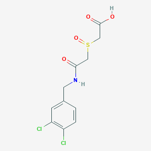 2-({2-[(3,4-Dichlorobenzyl)amino]-2-oxoethyl}sulfinyl)acetic acid