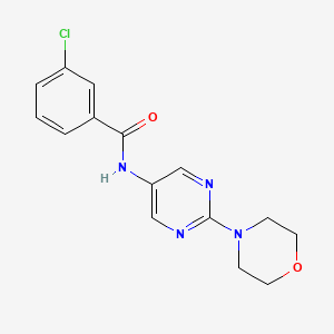 3-chloro-N-(2-morpholinopyrimidin-5-yl)benzamide