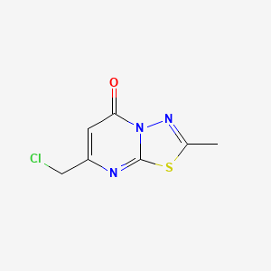 molecular formula C7H6ClN3OS B2954699 7-(氯甲基)-2-甲基-5H-[1,3,4]噻二唑并[3,2-a]嘧啶-5-酮 CAS No. 854035-94-2
