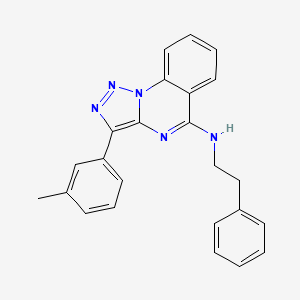 3-(3-methylphenyl)-N-(2-phenylethyl)[1,2,3]triazolo[1,5-a]quinazolin-5-amine