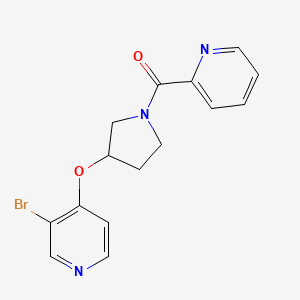 [3-(3-Bromopyridin-4-yl)oxypyrrolidin-1-yl]-pyridin-2-ylmethanone