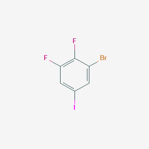 molecular formula C6H2BrF2I B2954715 1-溴-2,3-二氟-5-碘苯 CAS No. 1349719-12-5
