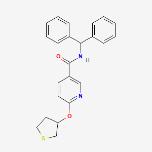 N-benzhydryl-6-((tetrahydrothiophen-3-yl)oxy)nicotinamide