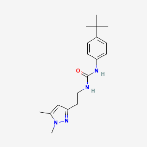 molecular formula C18H26N4O B2954724 1-(4-(tert-butyl)phenyl)-3-(2-(1,5-dimethyl-1H-pyrazol-3-yl)ethyl)urea CAS No. 2034363-63-6
