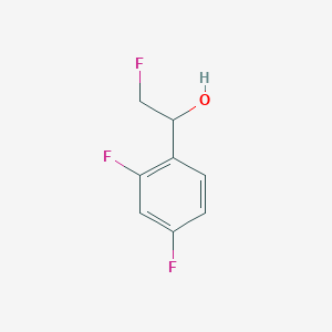 molecular formula C8H7F3O B2954725 1-(2,4-Difluorophenyl)-2-fluoroethan-1-ol CAS No. 2228241-32-3