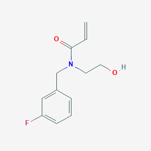 N-[(3-Fluorophenyl)methyl]-N-(2-hydroxyethyl)prop-2-enamide