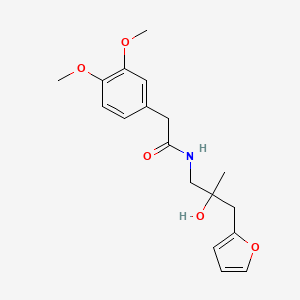 2-(3,4-dimethoxyphenyl)-N-(3-(furan-2-yl)-2-hydroxy-2-methylpropyl)acetamide