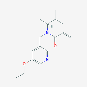 molecular formula C16H24N2O2 B2954734 N-[(5-Ethoxypyridin-3-yl)methyl]-N-(3-methylbutan-2-yl)prop-2-enamide CAS No. 2411255-66-6