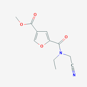 molecular formula C11H12N2O4 B2954739 Methyl 5-[(cyanomethyl)(ethyl)carbamoyl]furan-3-carboxylate CAS No. 1797907-41-5