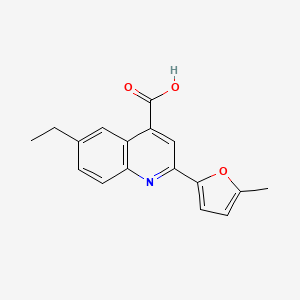 6-Ethyl-2-(5-methyl-2-furyl)quinoline-4-carboxylic acid
