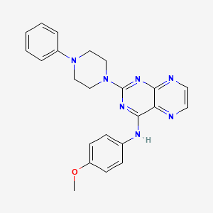 N-(4-methoxyphenyl)-2-(4-phenylpiperazin-1-yl)pteridin-4-amine