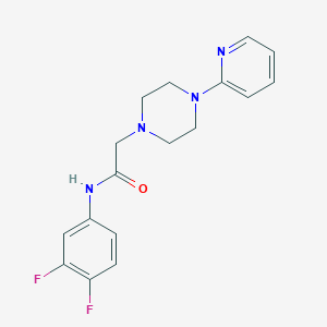 N-(3,4-difluorophenyl)-2-(4-pyridin-2-ylpiperazin-1-yl)acetamide
