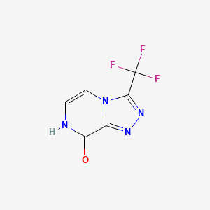 molecular formula C6H3F3N4O B2954795 3-(Trifluoromethyl)-7H-[1,2,4]triazolo[4,3-a]pyrazin-8-one CAS No. 140911-30-4
