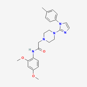 N-(2,4-dimethoxyphenyl)-2-(4-(1-(p-tolyl)-1H-imidazol-2-yl)piperazin-1-yl)acetamide