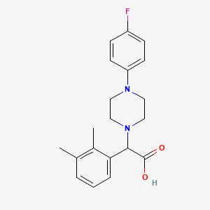 molecular formula C20H23FN2O2 B2954830 2-(2,3-Dimethylphenyl)-2-(4-(4-fluorophenyl)piperazin-1-yl)acetic acid CAS No. 1439903-79-3