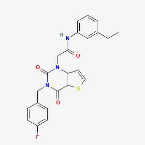 N-(3-ethylphenyl)-2-{3-[(4-fluorophenyl)methyl]-2,4-dioxo-1H,2H,3H,4H-thieno[3,2-d]pyrimidin-1-yl}acetamide