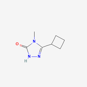 molecular formula C7H11N3O B2954842 3-cyclobutyl-4-methyl-4,5-dihydro-1H-1,2,4-triazol-5-one CAS No. 1380680-43-2