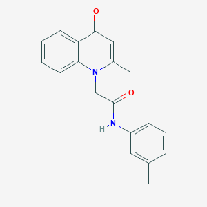 molecular formula C19H18N2O2 B2954851 2-(2-甲基-4-氧代喹啉-1-基)-N-(3-甲基苯基)乙酰胺 CAS No. 385393-62-4