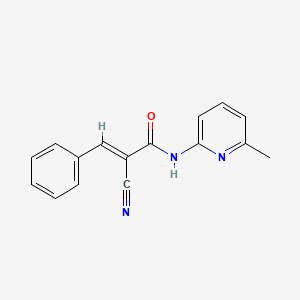 (2E)-2-cyano-N-(6-methylpyridin-2-yl)-3-phenylprop-2-enamide