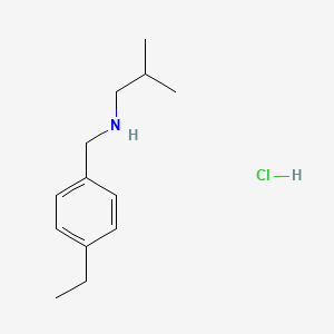 molecular formula C13H22ClN B2954862 [(4-乙基苯基)甲基](2-甲基丙基)胺盐酸盐 CAS No. 1049678-11-6