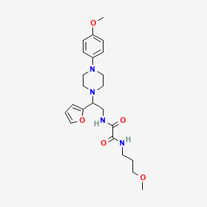 N1-(2-(furan-2-yl)-2-(4-(4-methoxyphenyl)piperazin-1-yl)ethyl)-N2-(3-methoxypropyl)oxalamide