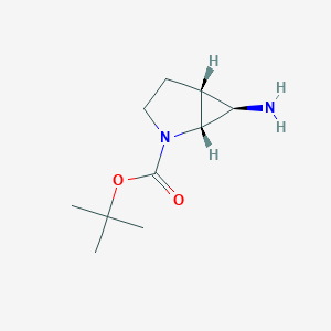 molecular formula C10H18N2O2 B2954878 Tert-butyl (1R,5R,6R)-6-amino-2-azabicyclo[3.1.0]hexane-2-carboxylate CAS No. 2253632-27-6