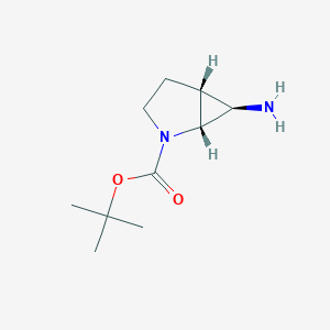 molecular formula C10H18N2O2 B2954878 rac-tert-butyl (1R,5R,6R)-6-amino-2-azabicyclo[3.1.0]hexane-2-carboxylate CAS No. 2253632-27-6