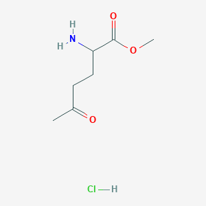 Methyl 2-amino-5-oxohexanoate;hydrochloride