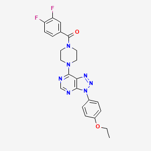 molecular formula C23H21F2N7O2 B2954904 (3,4-difluorophenyl)(4-(3-(4-ethoxyphenyl)-3H-[1,2,3]triazolo[4,5-d]pyrimidin-7-yl)piperazin-1-yl)methanone CAS No. 920377-20-4