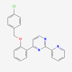 4-{2-[(4-Chlorobenzyl)oxy]phenyl}-2-(2-pyridinyl)pyrimidine