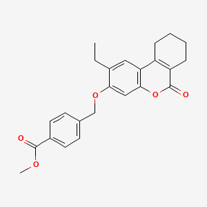 methyl 4-{[(2-ethyl-6-oxo-7,8,9,10-tetrahydro-6H-benzo[c]chromen-3-yl)oxy]methyl}benzoate