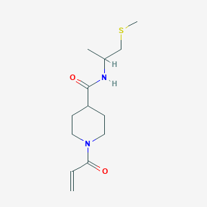 molecular formula C13H22N2O2S B2954944 N-(1-Methylsulfanylpropan-2-yl)-1-prop-2-enoylpiperidine-4-carboxamide CAS No. 2361700-02-7
