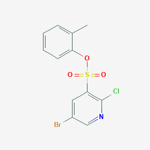 2-Methylphenyl 5-bromo-2-chloropyridine-3-sulfonate