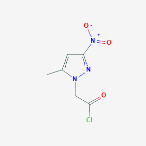 (5-methyl-3-nitro-1H-pyrazol-1-yl)acetyl chloride