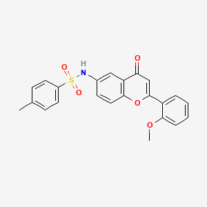 N-(2-(2-methoxyphenyl)-4-oxo-4H-chromen-6-yl)-4-methylbenzenesulfonamide