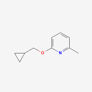 molecular formula C10H13NO B2954959 2-(Cyclopropylmethoxy)-6-methylpyridine CAS No. 1860477-90-2