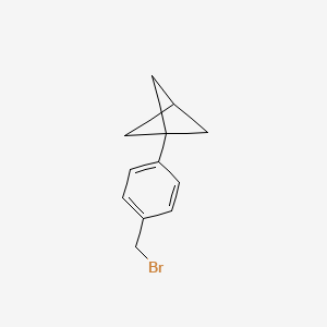 molecular formula C12H13Br B2954967 1-(4-(Bromomethyl)phenyl)bicyclo[1.1.1]pentane CAS No. 1823935-93-8