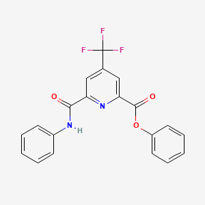 Phenyl 6-(anilinocarbonyl)-4-(trifluoromethyl)-2-pyridinecarboxylate