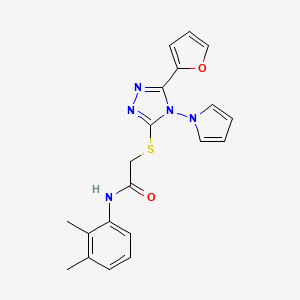 N-(2,3-dimethylphenyl)-2-{[5-(furan-2-yl)-4-(1H-pyrrol-1-yl)-4H-1,2,4-triazol-3-yl]sulfanyl}acetamide