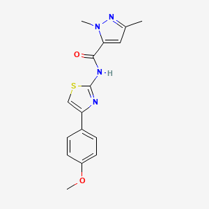 N-(4-(4-methoxyphenyl)thiazol-2-yl)-1,3-dimethyl-1H-pyrazole-5-carboxamide