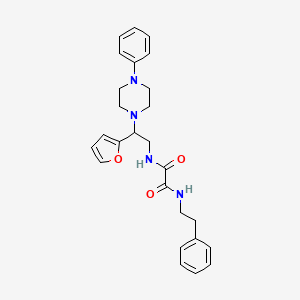 N1-(2-(furan-2-yl)-2-(4-phenylpiperazin-1-yl)ethyl)-N2-phenethyloxalamide
