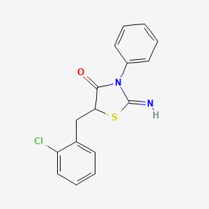 5-(2-Chlorobenzyl)-2-imino-3-phenylthiazolidin-4-one