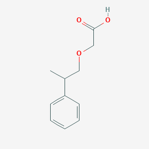 molecular formula C11H14O3 B2955038 2-(2-苯基丙氧基)乙酸 CAS No. 189012-79-1