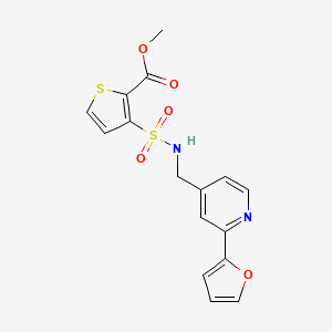 methyl 3-(N-((2-(furan-2-yl)pyridin-4-yl)methyl)sulfamoyl)thiophene-2-carboxylate