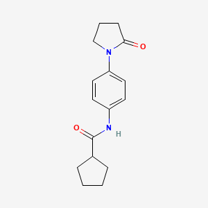 N-[4-(2-oxopyrrolidin-1-yl)phenyl]cyclopentanecarboxamide