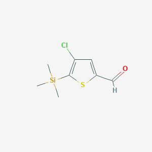 4-Chloro-5-(trimethylsilyl)thiophene-2-carbaldehyde