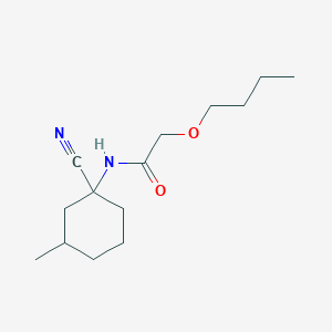 2-butoxy-N-(1-cyano-3-methylcyclohexyl)acetamide
