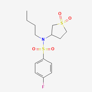 N-butyl-N-(1,1-dioxothiolan-3-yl)-4-fluorobenzenesulfonamide